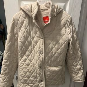 Like new! Esprit Quilted Faux Fur Lined Jacket